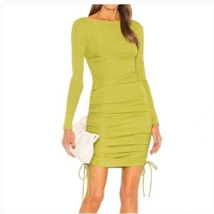 Tiara Mini Dress in Yellow Green Camila Coelho